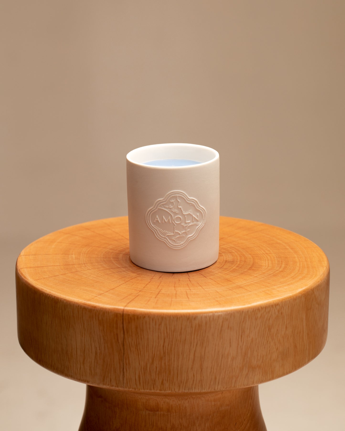 AMOLN White Ceramic Candle, 320g