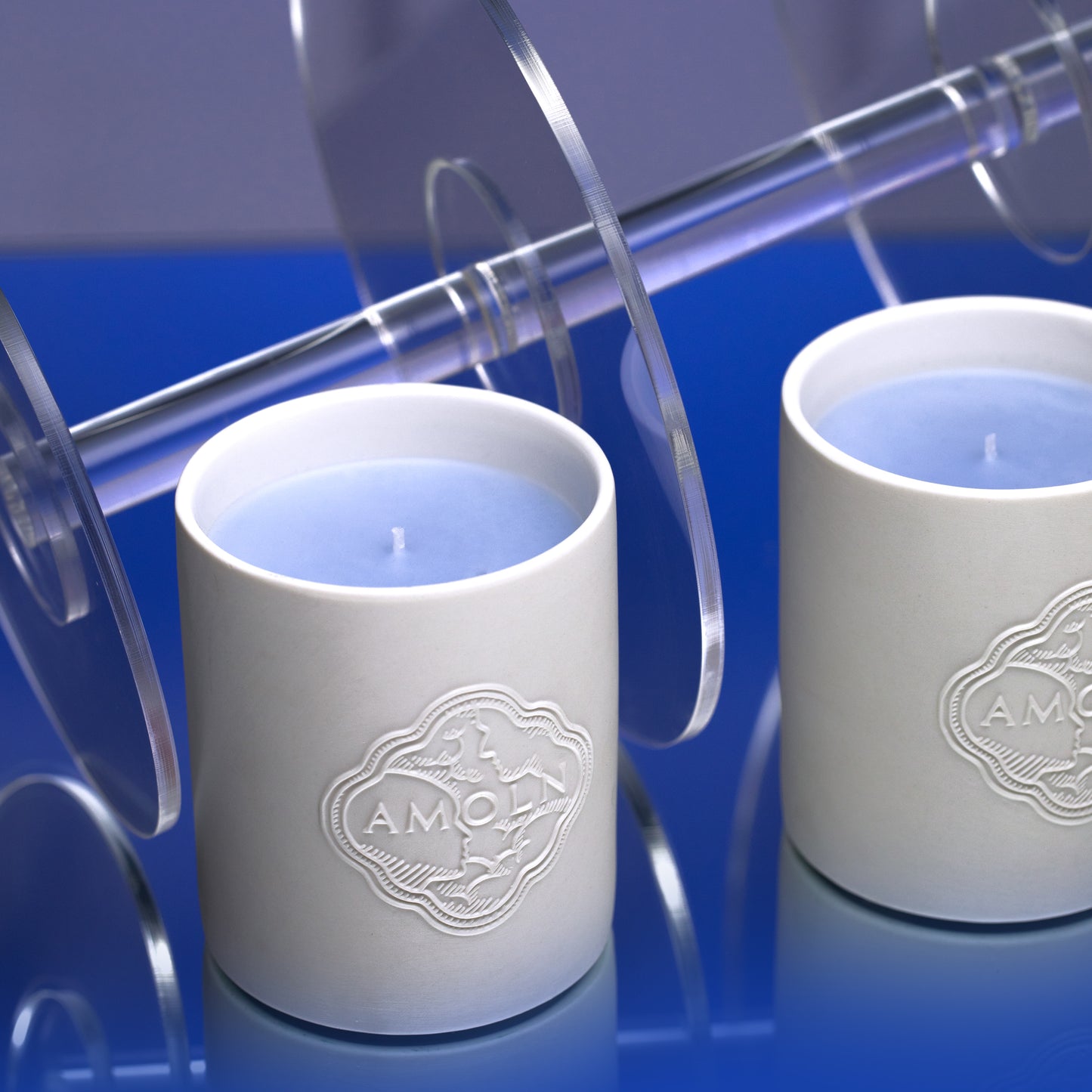 AMOLN White Ceramic Candle, 320g